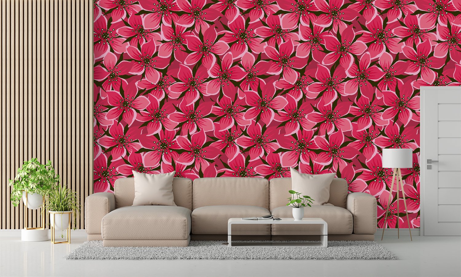 3d red flower wallpaper self adhesive wallpaper decorative masterpiece for home decor